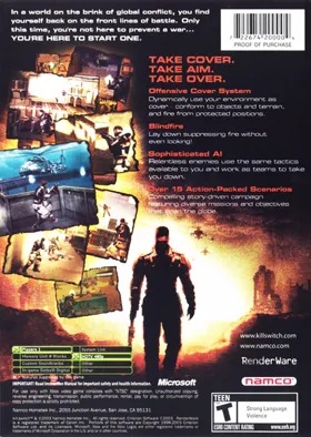 Kill Switch (USA) box cover back